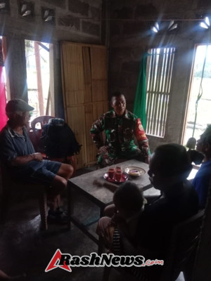 Babinsa Koramil Maurole Hadir di Desa NggesaAktivitas Warga Tetap Aman dan Nyaman