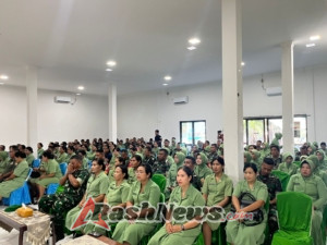 Kodim 1601/Sumba Timur Satukan Prajurit, PNS dan Persit dalam Acara Tatap Muka dan Natal Bersama 2025