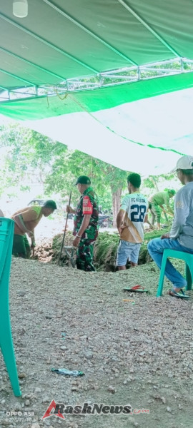 Solidaritas Babinsa Dampingi Warga Hadapi Kedukaan Di Nunbaun