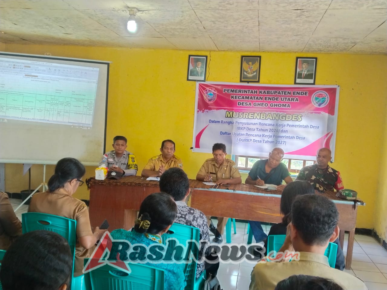 Babinsa Turut Hadir dalam Musrenbangdes Desa Gheoghoma Bahas APBDes 2026