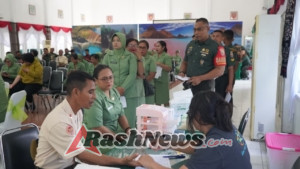 Korem 161/Wira Sakti Gelar Bhakti Kesehatan Donor Darah Peringati Hari Juang TNI AD ke-80