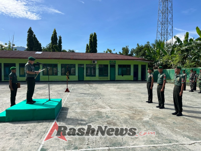 Dandim 1622/Alor Pimpin Upacara Corp Raport Pindah Satuan