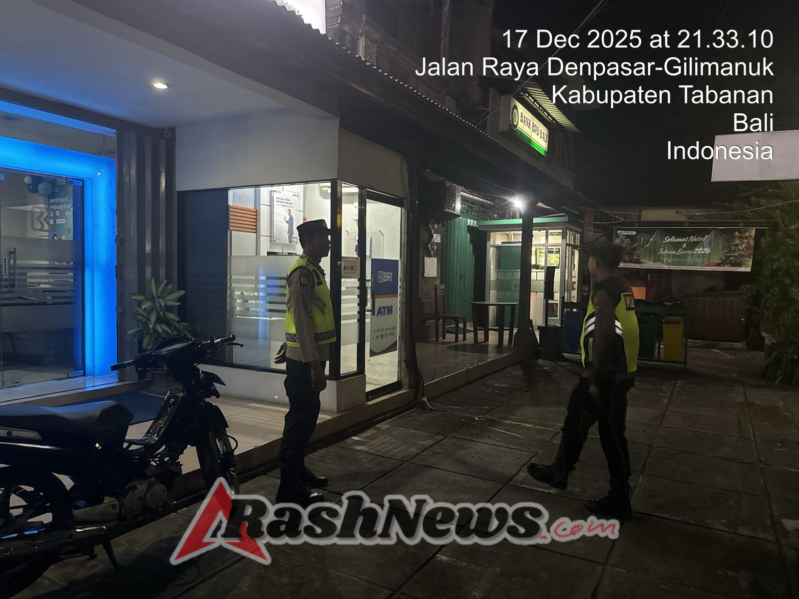 Polsek Selemadeg barat Gelar Patroli Malam Pantau Keamanan wilayah Cegah Gangguan Kamtibmas