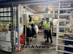 Polsek Selemadeg gelar Patroli Blue Light, Pertebal Keamanan dan Cegah Kriminalitas