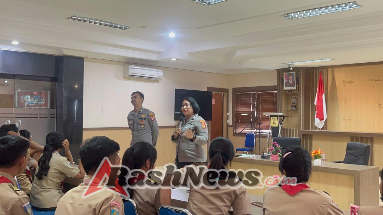 Polwan Polres Badung Gencarkan Edukasi Anti Bullying, Bijak Bermedsos, dan Tertib Lalu Lintas