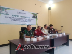 Kasdim 1628/Sumbawa Barat Hadiri Persiapan Satgas Ormas, Sinergi Lintas Instansi Diperkuat