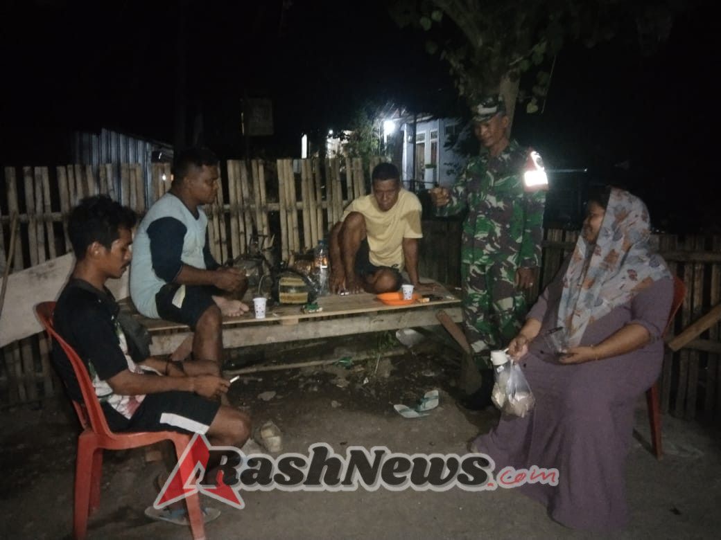 Babinsa Koramil 1608-06/Wawo Ajak Warga Jaga Keamanan dan Jauhi Narkoba