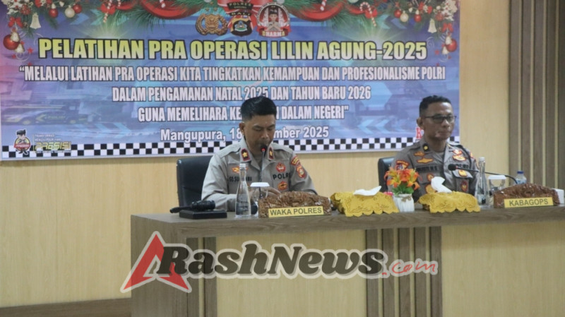 Polres Badung Gelar Pelatihan Pra Ops Lilin Agung 2025, Siap Amankan Nataru