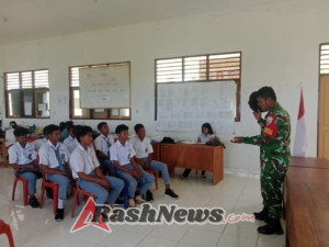 Kodim 1601/Sumba Timur Dukung Lingkungan Sekolah Aman dan Kondusif