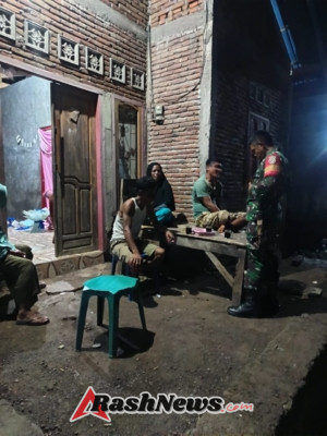 Sinergi Babinsa dan Warga, Ronda Malam Ciptakan Lingkungan Aman dan Kondusif