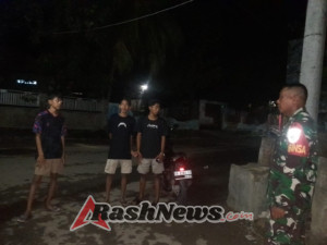 Tingkatkan Keamanan Lingkungan, Koramil 1608-04/Woha Patroli Tiga Kecamatan