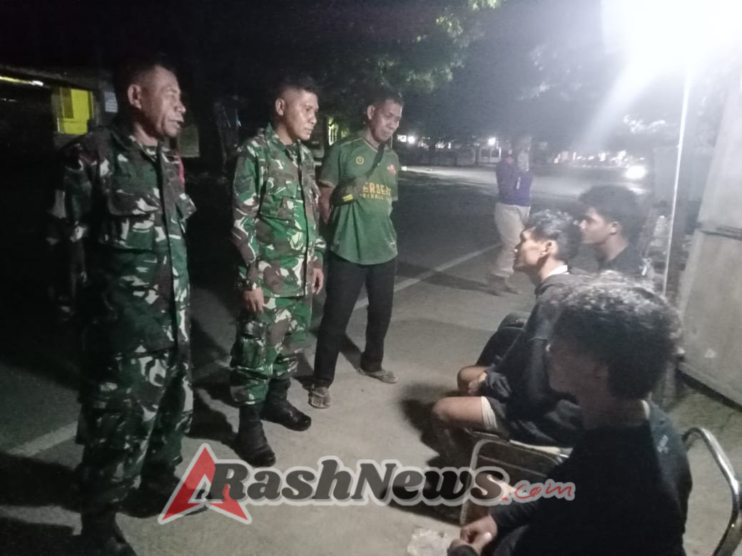 Sinergi TNI dan Masyarakat, Patroli Siskamling Digelar di Batas Kota Bima