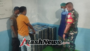 Babinsa Serda Ismail Rahadat Kawal Pemberian Makanan Bergizi Gratis di Kecamatan Rote Timur