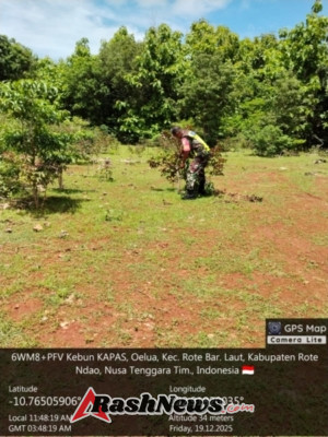 Dukung Program Koperasi Desa, Babinsa Tinjau Lokasi Pembangunan KDKMP