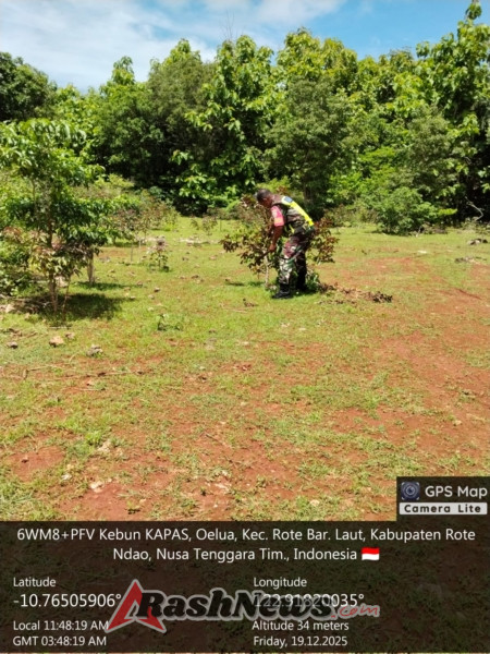 Dukung Program Koperasi Desa, Babinsa Tinjau Lokasi Pembangunan KDKMP