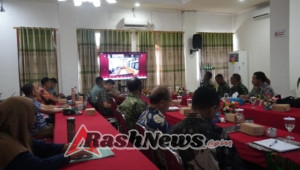 Kodim 1630/Mabar Ikuti Rakor Virtual Percepatan Penyediaan Lahan Koperasi Merah Putih di Pulau Flores dan Sumba