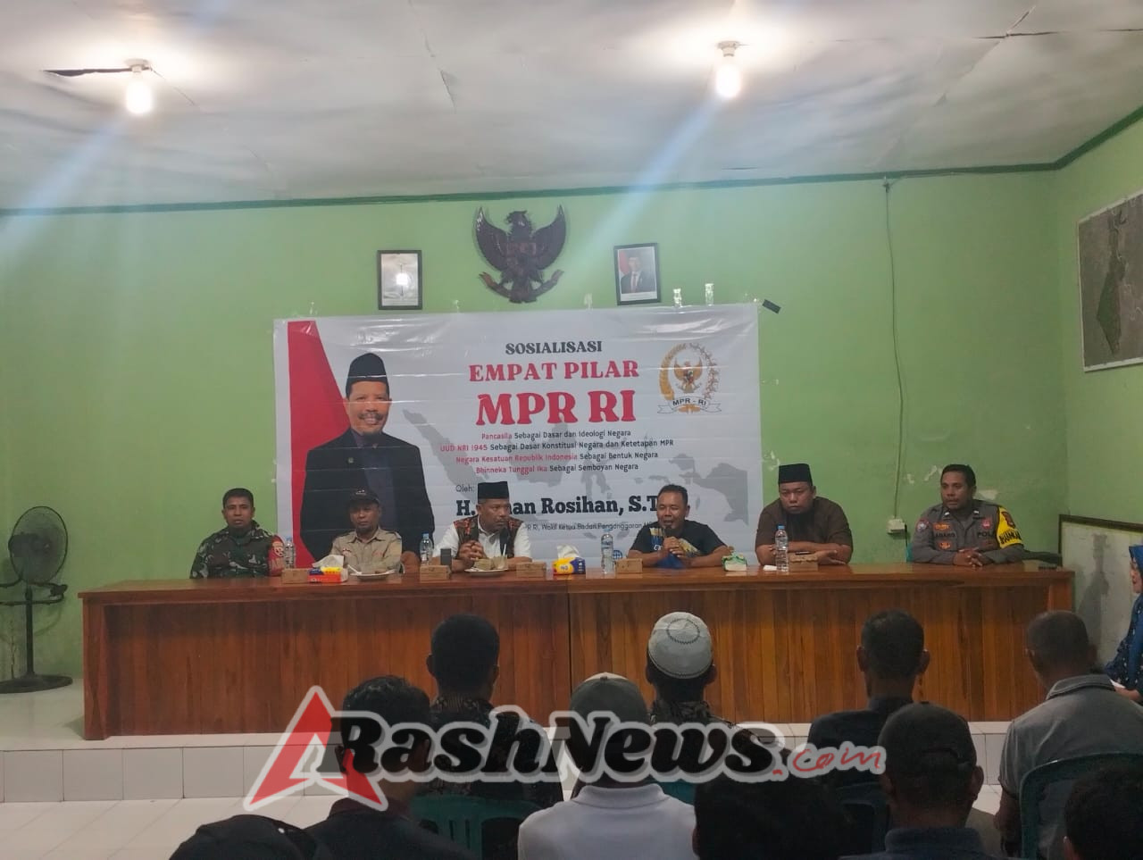 Peningkatan Kesadaran Berbangsa, Babinsa Koramil Taliwang Ikuti Sosialisasi Empat Pilar