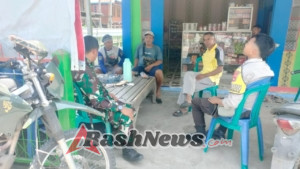 Babinsa Koramil Pekat Imbau Warga Tingkatkan Hubungan Sosial