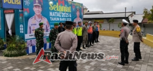 Sinergi TNI-Polri, Koramil 1615-05/Masbagik Ikut Pengecekan Pospam Nataru 2025–2026
