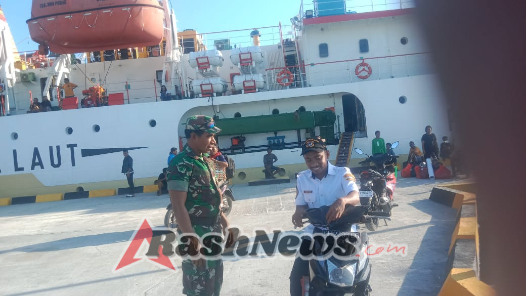 Koramil 1627-01/Baa Intensifkan Pemantauan Pelabuhan Ba’a