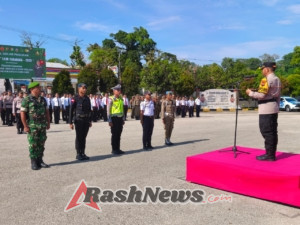 Apel Gelar Pasukan di Polres Sumba Barat, Kodim 1613 Tunjukkan Kesiapan Pengamanan Nataru
