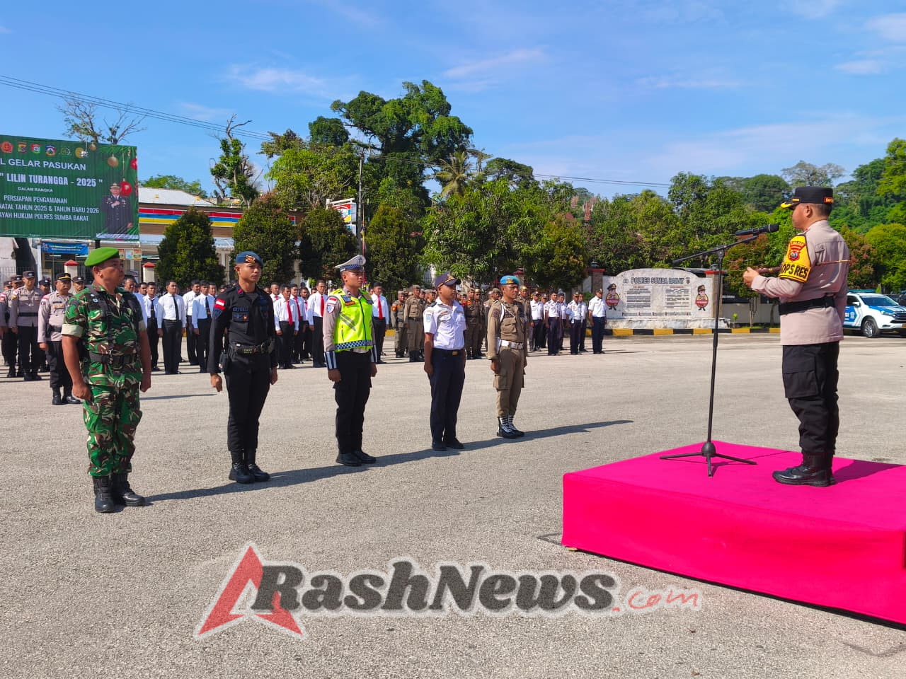 Apel Gelar Pasukan di Polres Sumba Barat, Kodim 1613 Tunjukkan Kesiapan Pengamanan Nataru