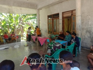 Sinergi TNI dan Pemerintah Kecamatan, Posyandu Kuafeu Berjalan Tertib dan Aman