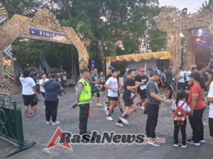 Kapolsek Mengwi Pimpin Pengamanan Mengwi Run and Culture 2025