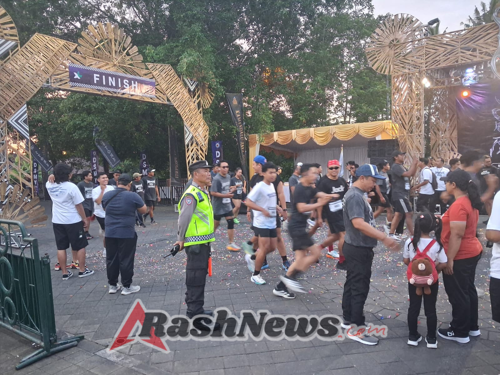 Kapolsek Mengwi Pimpin Pengamanan Mengwi Run and Culture 2025