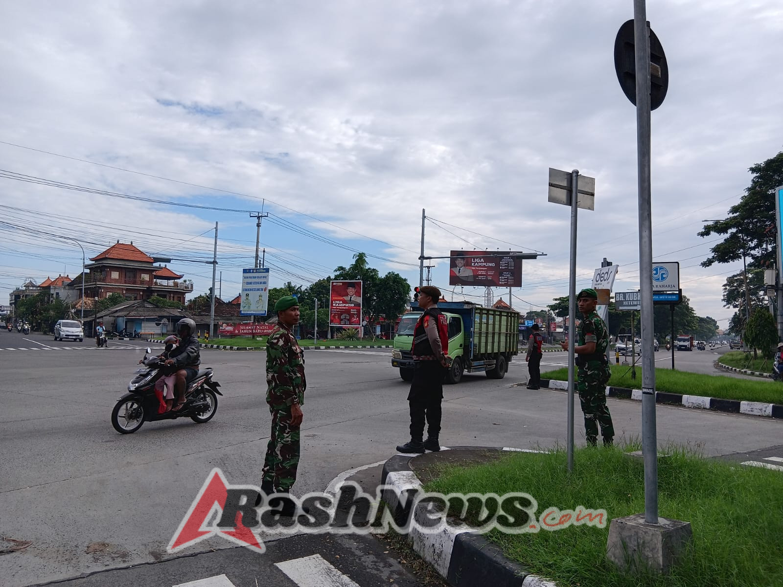 Kodim 1616/Gianyar Bersama Yon Zipur 18/YKR Pastikan Keamanan Wilayah Selama NATARU