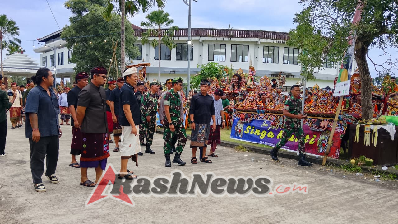 Hadir di Anjungan Cerdas Rambut Siwi, Dandim Jembrana Apresiasi Kolaborasi Maestro Seni dan Generasi Muda
