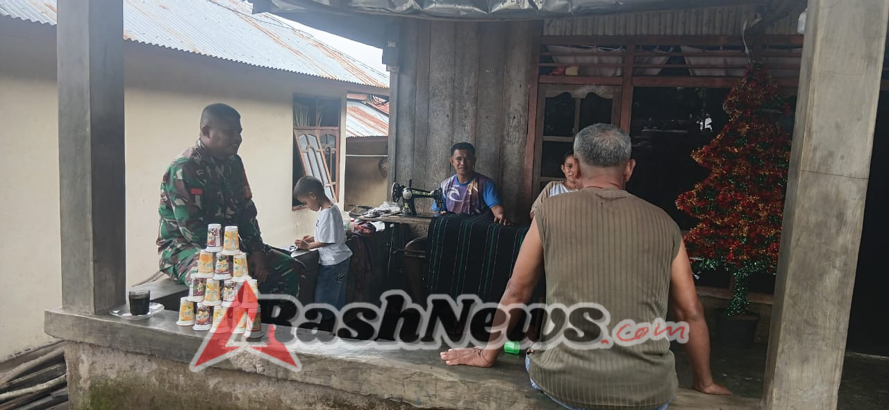 Monitoring dan Komsos, Babinsa Koramil 1602-02 Ciptakan Wilayah Aman dan Tertib