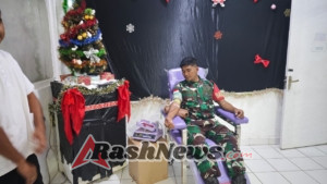 Babinsa Kopda Hendra Gaspersz Tunjukkan Empati Sosial Lewat Donor Darah