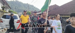 Babinsa Selisihan Terjun Sukseskan Jalan Santai Dan Aneka Perlombaan Dalam Rangka HUT STT Ke 16 Yowana Santi Dan Hari Ibu ke 97