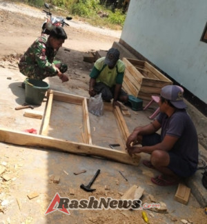 TNI Hadir di Tengah Masyarakat, Babinsa Bagang Beri Motivasi Pelaku Usaha