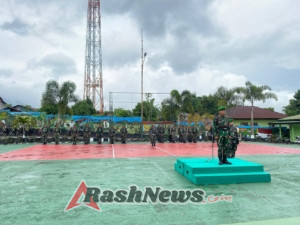 Upacara Bendera di Makodim, Kodim 1612/Manggarai Teguhkan Semangat Juang Prajurit