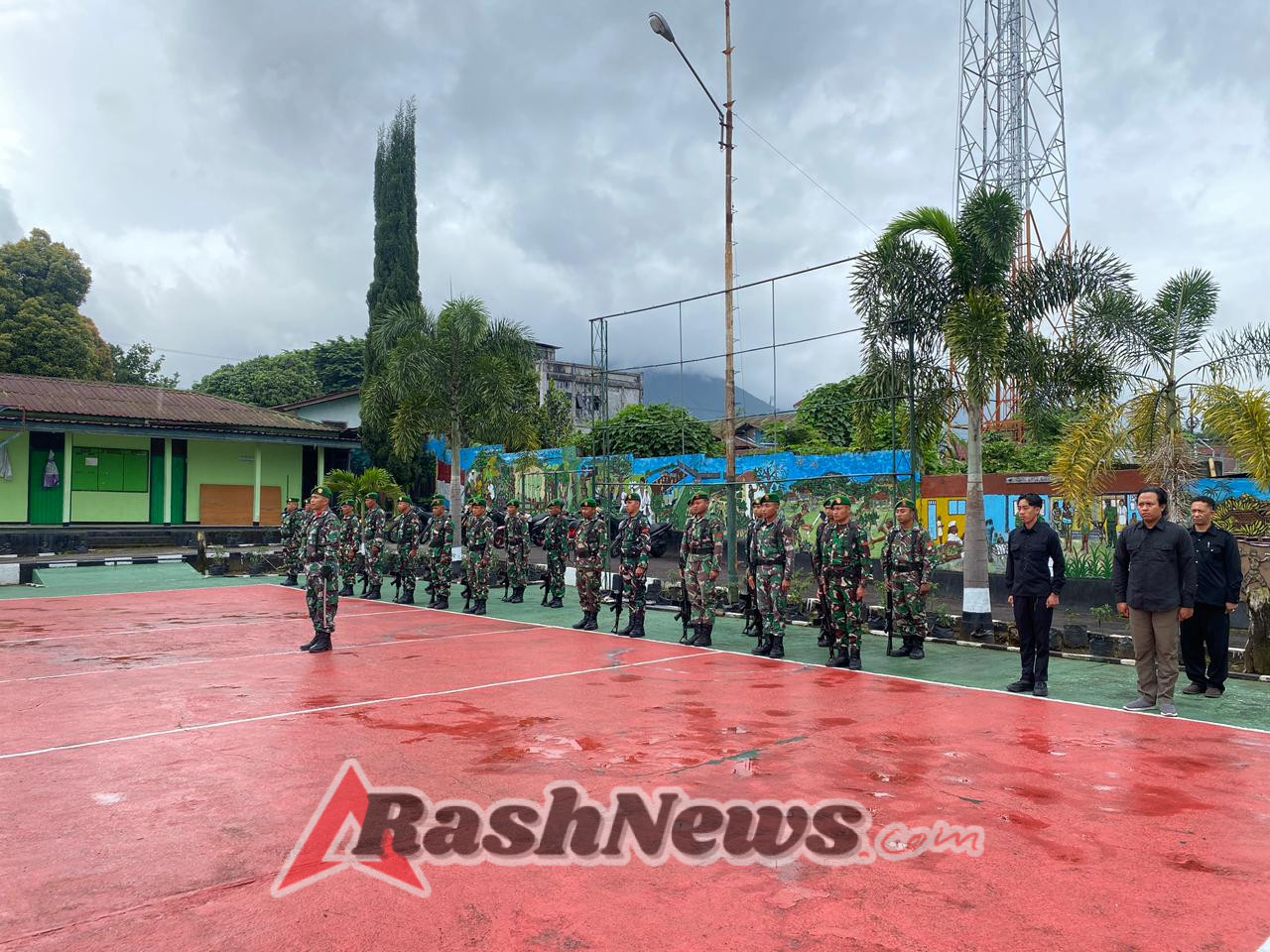 Upacara Bendera di Makodim, Kodim 1612/Manggarai Teguhkan Semangat Juang Prajurit