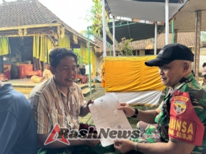 Wujud Kepedulian Dan Empati, Babinsa Bakas Melayat  Ke Rumah Duka Warga Yang Meninggal Dunia