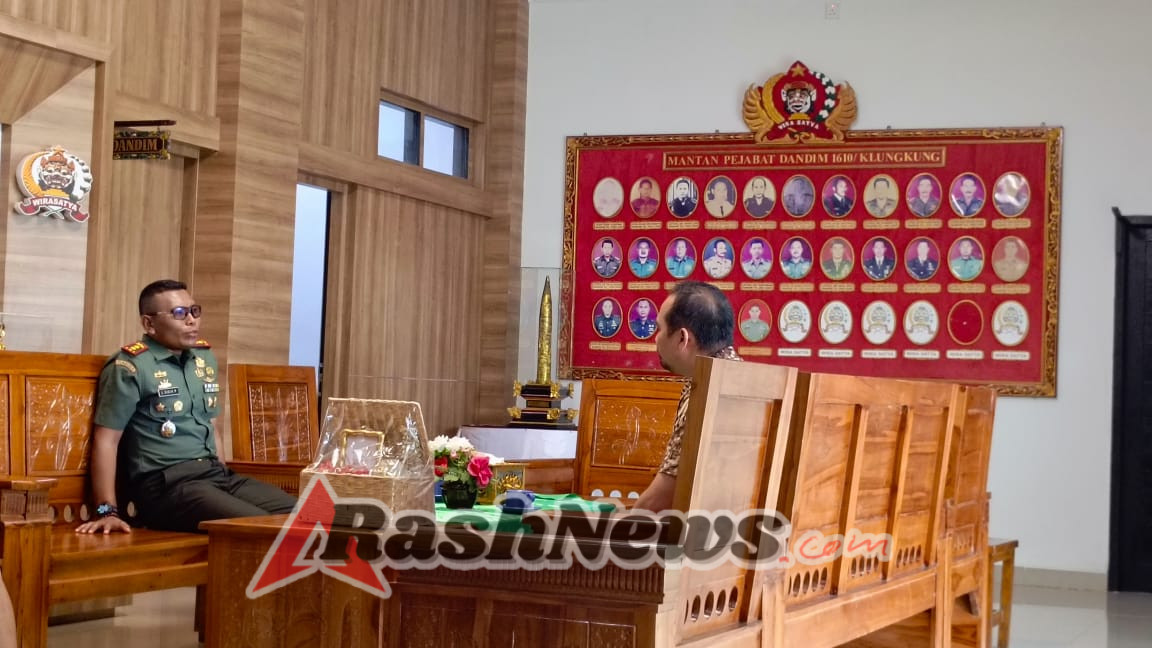 Terima Audensi Kepala Cabang Bank Mandiri Klungkung, Letkol Kav Harap Sinergi Antar Instansi Beri manfaat semua Pihak