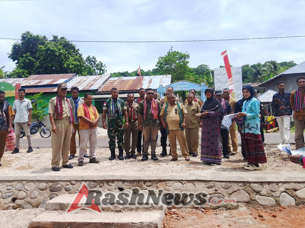 Babinsa Pantar Hadiri Peresmian Perpustakaan Desa Baolang