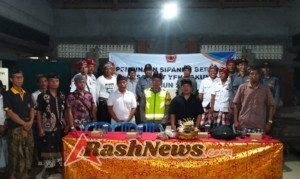 Bhabinkamtibmas Desa Lalanglinggah menghadiri giat pembinaan Sipandu Beradat Desa Adat Yeh Bakung