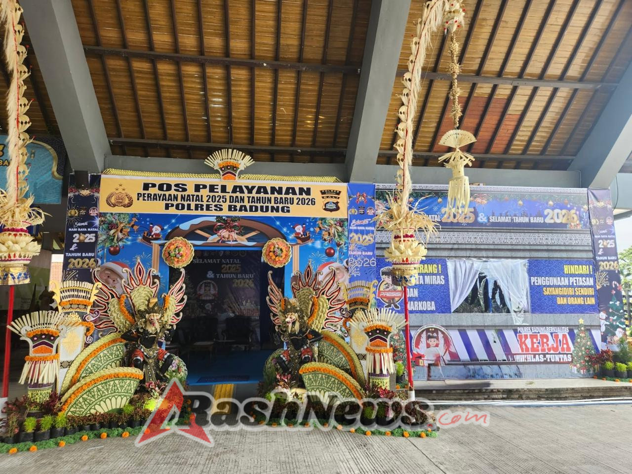 Amankan Nataru 2025, Polres Badung Dirikan Pos Pengamanan Tibubeneng dan Pos Pelayanan Terminal Mengwi