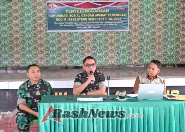 Sukseskan Program Asta Cita Pemerintah, Kodim 1620/Loteng Gelar Komsos Dengan Aparat Pemerintahan