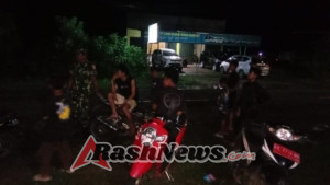 TNI Hadir di Tengah Masyarakat, Koramil Poto Tano Laksanakan Patroli Rutin