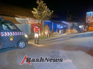 Minimalisir Gangguan Kamtibmas Malam Hari, Polsek Bebandem Gelar Blue Light Patrol