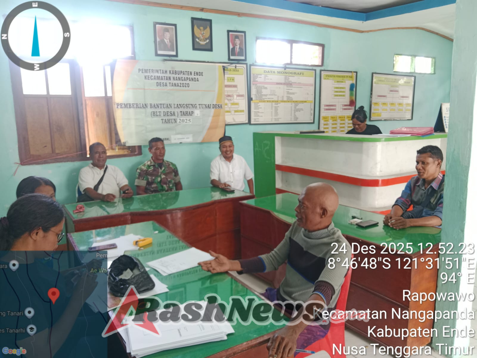 Babinsa Koramil 1602-01/Ende Perkuat Keamanan Wilayah dan Komunikasi Sosial di Dusun Tanarhi