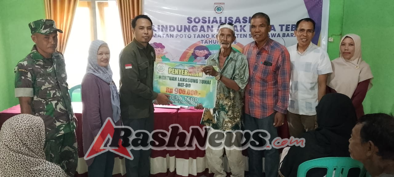 Berjalan Tertib dan Lancar Puluhan Warga Desa Tebo Terima BLT Tahap III Tahun Anggaran 2025