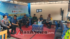 Posko Terpadu Ditinjau Kapolres, Danramil Nusa Penida Pastikan TNI Polri Di Nusa Penida Siap Sukseskan Nataru