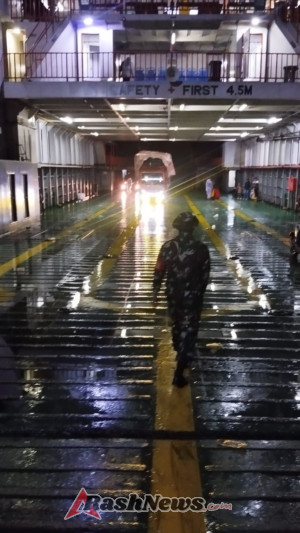 Kapal Garda Maritim 3 Bermalam di Pelabuhan Pantai Baru, Situasi Terpantau Kondusif