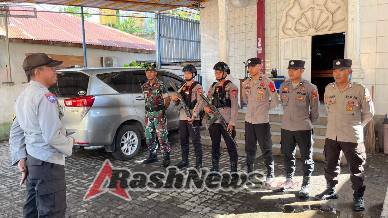 Personel Kodim 1614/Dompu Siaga Penuh Amankan Gereja GPDI El Shadai
